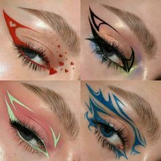 Teknik Makeup, Eyeliner Designs, Drag Make-up, Smink Inspiration, Eye Makeup Designs, Dope Makeup