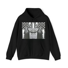 Black White Art, White Art, Heavy Fabric, Hooded Sweatshirt, Hooded Sweatshirts, Active Wear