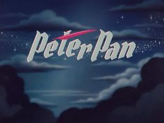 the title for peter pan is shown in this animated scene from the television series, peter pan