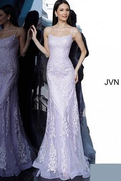 JVN02012 Lilac Spaghetti Strap Corset Back Dress Style Code: JVN02012 Available Colors: lilac, royal, wine Available Sizes: 00 - 24 Closure: Invisible Back Zipper with Hook and Eye Closure.  Details: Embroidered prom dress, fitted silhouette, floor length, sleeveless bodice with spaghetti strap neckline, tie back. Lace Corset Dress Prom, Lilac Formal Dress Mermaid, Lavender Lace Prom Dresses, Sheer Corset Top Prom Dress, Light Purple Corset Prom Dresses, Lilac Mermaid Prom Dresses, Junior Prom Dresses Corset, Embroidered Prom Dress, Lilac Prom Dresses