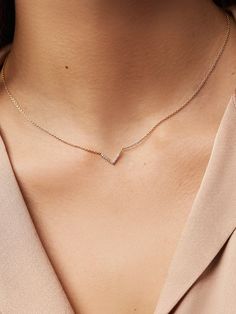 Ana Luisa Jewelry Necklaces Pendant Necklaces V-Necklace Vida Sterling Silver | Gemstone Jewelry Jewelry Necklace Simple, Pretty Jewelry Necklaces, Gold Jewelry Simple, Gold Fashion Necklace, Classy Jewelry, Fancy Jewellery, Minimal Jewelry, Fancy Jewelry, Hand Jewelry