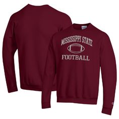 Stay warm while rooting for the Mississippi State Bulldogs to score a touchdown with this Football Icon sweatshirt. Made by Champion, it features team graphics printed on a blend of soft, durable fabrics. Fleece lining adds an extra layer of cozy warmth to this Mississippi State Bulldogs pullover. Collegiate Crew T-shirt For Winter, Sports Season Sweatshirt With Team Name For Fan Gear, Sports Season Team Name Sweatshirt For Fan Gear, Winter Fleece Tops For Sports Fans, Winter Fleece Tops For Fan Gear, Football Season Sweatshirt In Team Colors With Team Name, Collegiate Sweatshirt With Team Logo For Football Season, Football Season Sweatshirt With Team Logo, Collegiate Style Sweatshirt With Team Logo For Football Season