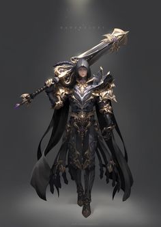 Knight Concept Art, 다크 판타지, Art Dark, 판타지 아트