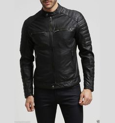 Jaket Motor, Black Leather Jacket Men, Revival Clothing, Leather Jacket Men Style, Mens Fashion Edgy, Mens Fashion Smart, Leather Jacket Style, Lambskin Leather Jacket, Leather Jacket Outfits