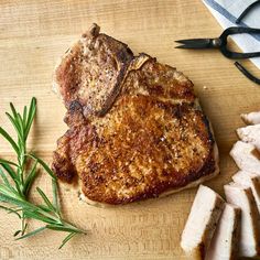 some cut up meat on top of a cutting board