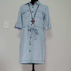 A.N.A Dress , Size Small , Color Medium Wash, 3/4 Sleeve Shirt Dress . I Hope Anybody Like It . Summer Dresses With 3/4 Sleeves, Summer Dresses With 3/4 Roll-up Sleeves, Spring Knee-length Dress With Roll-up Sleeves, Casual Dresses With 3/4 Roll-up Sleeves, Casual Dress With 3/4 Roll-up Sleeves, Casual Dresses With Roll-up 3/4 Sleeves, Casual Dress With Roll-up 3/4 Sleeves, Blue Shirt Dress With Roll-up Sleeves For Summer, Blue Summer Dress With Roll-up Sleeves