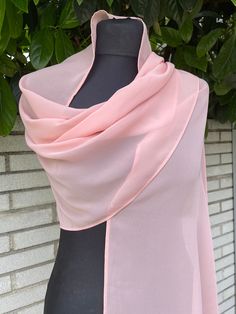 A very elegant chiffon shawl for your wedding party or evening dress. Made of soft and light chiffon. Color: pink peach misty rose blush ( other colors are available ) Size : 200 cm x 45 cm approximately You can use it as a wrap, shawl or stola. WE have matching bags in our Etsy Shop! WE accept credit cards! Elegant Pink Shawl For Party, Elegant Pink Party Shawl, Pink Silk Shawl For Wedding, Elegant Fitted Pink Shawl, Luxury Elegant Pink Shawl, Elegant Pink Silk Shawl, Ligth Pink, Pink Vintage Silk Shawl, Pink Chiffon Scarf