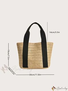 Bird in Bag - Tote Straw Bag - Perfect for Summer Beach Travel Paper Sizes Chart, Writing Numbers, First Contact, Beach Travel, Bird In Bag, Save The Planet, Beach Trip, Womens Tote Bags, Summer Beach