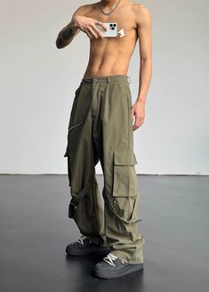 WN5689
■size(cm)





Length


Waist


Hip




S


108


64


99




M


109


68


103




L


110


72


107




XL


111


76


111




 
■model
176cm 55kg L Fitted Khaki Pants For Streetwear, Khaki Techwear Trousers, Spring Techwear Bottoms With Belt Loops, Green Techwear Wide Leg Bottoms, Baggy High-waist Bottoms With Zip Fly, Green Wide Leg Techwear Bottoms, Baggy High Waist Bottoms With Zip Fly, High Waist Baggy Bottoms With Zip Fly, Techwear Trousers With Zip Fly