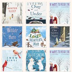 twelve children's books about winter and snow