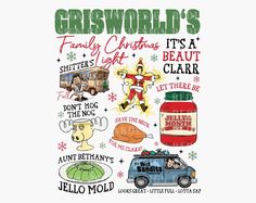 a christmas card with the words griswold's family christmas it's a