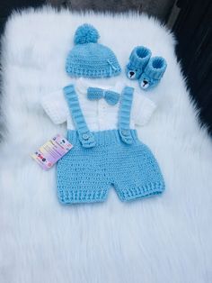 crochet newborn baby boy coming home outfit baby shower gift romper set cute | eBay Crochet Sweaters For Boys, Crochet Boys Clothes, Baby Things To Crochet, Things To Crochet For A Baby, Crochet Baby Accessories, Newborn Boy Outfits Coming Home, Baby Boy Crochet Outfits, Crochet For Baby Boy, Crochet Baby Shower Gifts