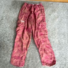 Nwt Bdg Urban Outfitters Blain Cargo Skate Pant Linen Size Small Pink Casual Cargo Pants, Casual Pink Pants With Relaxed Fit, Trendy Pink Cargo Pants For Summer, Summer Pink Cargo Pants, Casual Pink Bottoms With Pockets, Casual Pink Cargo Pants For Loungewear, Pink Cargo Pants For Summer, Casual Pink Pants With Cargo Pockets, Casual Pink Bottoms With Cargo Pockets