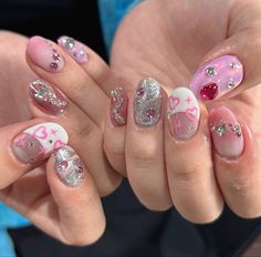 Kawaii Nail Art Short Nails, Japanese Nails Short, Cute Nail Ideas, Retro Nails, Cute Nail