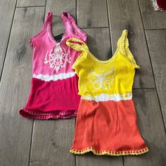 Cotton Tanks. Lots Of Stretch. Super Cute And Nwt. Price Is For Both. Tags: 90s, Y2k Bin O Pink 90s Style Spring Tops, Y2k Multicolor Beach Tops, 90s Beach Tops For Spring, 90s Style Tops For Spring Beach Outing, 90s Style Spring Beach Tops, Pink Y2k Festival Tops, Y2k Pink Top For Beach, 90s Summer Festival Tops, 90s Inspired Pink Summer Tops