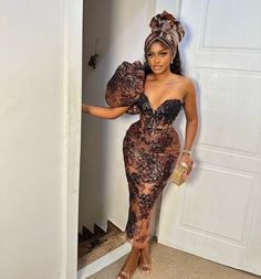 African Print Wedding Dress, Nigerian Traditional Dresses, Nigerian Lace Dress, African Party Dresses, Nigerian Lace Styles Dress, African Prom Dresses, African Print Dress Ankara, Afrikaanse Mode, African Inspired Clothing