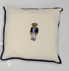 Nwt Polo Ralph Lauren Painted Teddy Bear Pillow - Unique Style Ralph Lauren Nursery Baby Boy, Ralph Lauren Nursery, Teddy Bear Pillow, Ralph Lauren Paint, Ralph Lauren Bear, Kids Bedroom Ideas, Nursery Baby Boy, Bear Pillow, Nursery Room Design