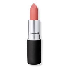 Powder Kiss Lipstick - MAC | Ulta Beauty Mac Powder Kiss Lipstick, Gray Makeup, Lipstick Style, Matte Lipstick Colors, Powder Lipstick, Shiny Lipstick, Kiss Lipstick, No Hands, Lipstick Mac