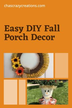 easy diy fall porch decor Fall Porch Decorating Ideas, Autumn Porch, Roof Extension, Decorating Videos, Patio Storage