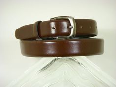 Paul Lawrence 2703 100% leather Boy's Belt - Glazed Calf - Brown, Silver Buckle Brown Silver, Leather Silver, Dinner Parties, Perfect Outfit, Brown Color