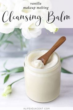 Cleansing Balm Recipe, Diy Cleansing Balm, Vanilla Diy, Make Up Diy, Natural Cleansing, Balm Recipe, Skin Care Routine For 20s