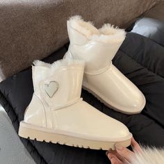 womens winter boots White Mid-calf Boots For Winter, Trendy White Mid-calf Winter Boots, White Winter Boots With Plush Lining, White Lace-up Mid-calf Boots For Winter, Elegant White Mid-calf Winter Boots, Womens Winter Boots, Womens Winter, Winter Boots Women, Winter Women