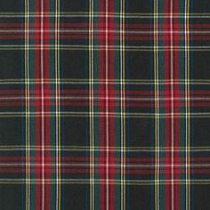 a black and red plaid fabric