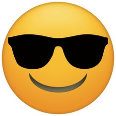 a smiley face with sunglasses on it