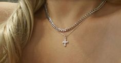 "2mm Thick chain necklace,Cross necklace,Halo Chain Choker,Layering necklace,Unique necklace,Bridesmaid gift,Birthday gift, cross necklaces -------------------------------------------------- 16\" long ------------------------------------------------- Check out our Dewdrops choker here ! https://www.etsy.com/listing/498841652/dew-drops-chokerdainty-chain-choker?ref=listing-shop-header-0 Check out our Chevron Disc choker here ! https://www.etsy.com/listing/461794080/chevron-tattoo-choker-chevron-c Cross Shape Charm Necklace With Chain As A Gift, Cross Charm Necklaces With Chain For Gift, Cross-shaped Chain Charm Necklace For Gifts, Cross Shape Charm Necklace As A Gift, Cross Charm Necklace For Gifts, Delicate Chain Cross Necklace For Gift, Delicate Cross Chain Necklace Gift, Gift Cross Chain Necklace With Delicate Chain, Gift Cross Necklace With Delicate Chain