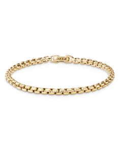 David Yurman 18K Yellow Gold Bel Aire Chain Bracelet Luxury Gold-tone Box Chain Bracelet, Classic Gold-tone Box Chain Bracelets, Gold-tone Box Chain Bracelet For Formal Occasions, Classic Gold-tone Box Chain Bracelet, Luxury Yellow Gold Chain Bracelet With Box Chain, Luxury Yellow Gold Box Chain Bracelet, Formal Yellow Gold Bracelet With Box Chain, Classic Gold-tone Chain Bracelet With Box Chain, Timeless Yellow Gold Bracelet With Box Chain