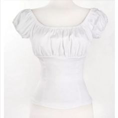 Women Girls White Peasant Tops Off The Shoulder Blouse Sexy Pinup Shirt | eBay White Under Shirt, Off The Shoulder White Top, White Flowy Shirt, Puffy Shirt, White Peasant Top, White Off The Shoulder Top, Upcycling Clothes, Mcu Dr, Vampire Clothes