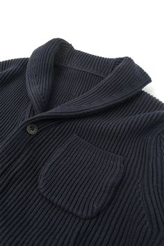 This heavyweight cardigan combines style and comfort with a timeless shawl collar and ribbed design. It's tailored with two patch pockets for easy storage. A blend of 50% Merino and 50% cotton ensures excellent insulation and breathability. The Merino Shaw Cardigan is an ideal choice for any occasion to look great and stay comfortable in cold temperatures. Shawl Cardigan, Levi Strauss, Denim Branding, Shawl Collar, Custom Clothes, Shawl, Looks Great, That Look