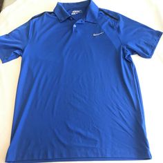 Nike Golf Tour Performance Dri Fit Men L Golf Polo Shirt Blue Black Vent Collar Good clean condition. No holes. Some discoloration in collar, but not very noticeable when worn. Please see pictures for details Nike Polo, Fit Men, Golf Polo Shirts, Nike Golf, Golf Polo, Mens Fitness, Dri Fit, Blue Black, Men's Polo Shirt