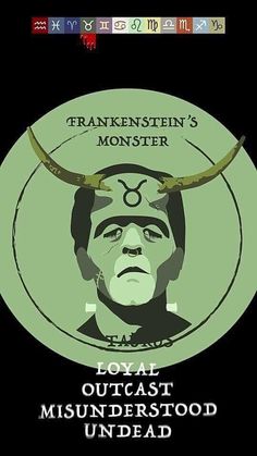 an image of a man with horns on his head and text that reads, ` person's monster