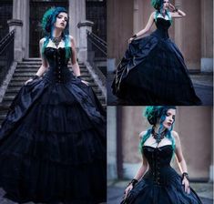 Gothic Wedding Dresses, Country Wedding Dress, Victorian Gothic Wedding, Dresses Corset, How To Dress For A Wedding, Evil Queens, Gothic Wedding Dress, Robes Vintage, Goth Wedding