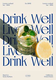 the cover of drink well, live well, and drink well by john schneck