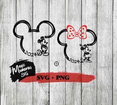 mickey and minnie mouse svg cut file