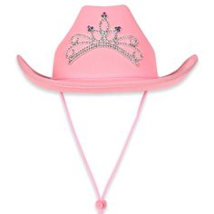 Beistle Pink Felt Cowgirl Hat with Tiara (6 Per Case) Western Adjustable Costume Hats For Parties, Felt Cowgirl Hat, Cowgirl Outfits Halloween, Cowgirl Halloween Costume, Pink Cowgirl Hat, Cowgirl Halloween, Pink Cowboy Hat, Best Friend Halloween Costumes, Pink Cowboy