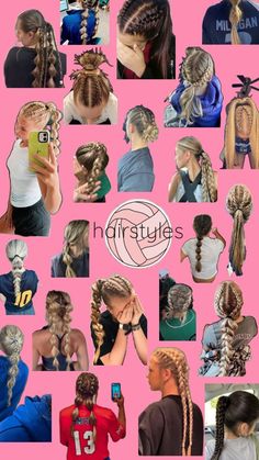 Sports Day Hair, Long Hairstyles For Women, Preppy Hairstyles, Softball Hairstyles