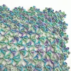 the crochet pattern is made up of many different colors