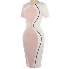 FAST SHIPPING Fashion Womens Dresses Designer Vestidos Bodycon Short Sleeve Party Business Pencil Dress JKP3754 Spring Sheath Bodycon Dress Slim Fit, Spring Sheath Slim Fit Bodycon Dress, Slim Fit Sheath Bodycon Dress For Spring, Summer Stretch Mini Dress For Office, Summer Office Stretch Mini Dress, Summer Office Mini Dress With Stretch, Spring Office Bodycon Dress, White Fitted Knee-length Bandage Dress, White Knee-length Bodycon Bandage Dress