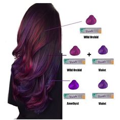 Lil breakdown of the colors used for @megannicolemusic hair I forgot the dang plus sign for the bottom color, but you get the idea in both mixtures I only used a tiny bit of #violet. @pravana violet is one strong motha. I used all diagonal sections, per usual. My go to. Plus Sign, Hair Color Purple, Burgundy Hair, Grunge Hair, Hair Stuff, Ombre Hair, Purple Hair