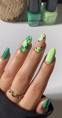 Paznokcie Hello Kitty, Nails Kids, Fake Nails Designs, Nails Classy, Cute Simple Nails, Simple Gel Nails, Summery Nails, Her Nails, Really Cute Nails