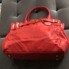 New Finest Red Leather Bag Rachel Zoe, I Got This From Neiman Marcus. Red Shoulder Bag With Metal Hardware For Evening, Evening Red Shoulder Bag With Metal Hardware, Red Evening Shoulder Bag With Metal Hardware, Formal Red Shoulder Bag With Metal Hardware, Designer Red Shoulder Bag With Metal Hardware, Designer Red Shoulder Bag In Soft Leather, Red Luxury Bags With Metal Hardware, Luxury Red Bag With Metal Hardware, Designer Red Soft Leather Shoulder Bag