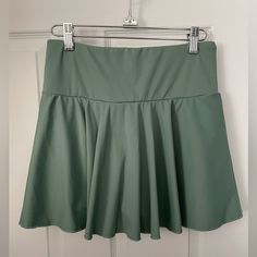 Halara Everyday Softlyzero Airy 2-1 Cool Tennis Skirt Marvelous * New With Tags * Size M * Sage Green * Pockets On Shorts * Approx: 26” Waist, 14” Length * For: Tennis, Pickleball, Skating, Golf, Dance, Lounging, Yoga, Etc * 76% Nylon 24% Spandex Thank You For Checking Out My Closet!! Green Tennis Skirt With 4-way Stretch For Summer, Green Short Tennis Skirt With Built-in Shorts, Athleisure Nylon Tennis Skirt With 4-way Stretch, Green Mini Tennis Skirt With Built-in Shorts, Halara Tennis Skirt, Tennis Skirt, Pickleball, Skating, Sage Green