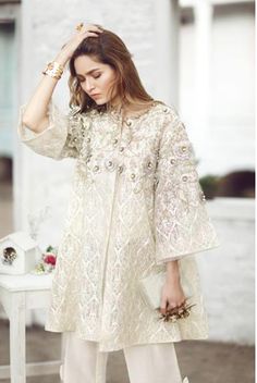 Spring Pearl Embroidered Party Sets, Spring Party Sets With Pearl Embroidery, Chic Embellished Sets For Spring, Chic Sets With Resham Embroidery For Spring, Floral Embroidered Outerwear For Spring Evening, Elegant Party Outerwear With Intricate Embroidery, Chic Long Sleeve Sets With Floral Embroidery, Spring Evening Outerwear With Floral Embroidery, Spring Floral Embroidered Evening Outerwear