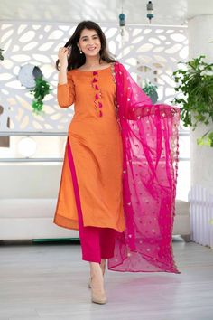 One Best Friend, Can't Fall Asleep, Chanderi Suit, Loving Parents, You Are My Moon, Orphan Girl, Simple Kurta Designs, Neck Designs For Suits