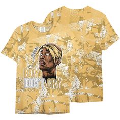 Brand Dunkare Craft Paris 6s Shirt Boiz Aint Cry Unique Abstract All Over Print Unisex Shirt Yellow Cotton T-shirt With All Over Print, Boys Don't Cry, Unisex Shirt, Top Tee, All Over Print, Top Outfits, Paris, Mens Outfits, Clothes