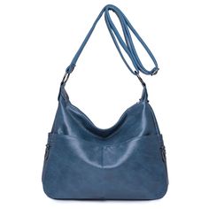 Designer Multi-pocket Crossbody Shoulder Bags Casual Satchel With Anti-theft Pocket, Trendy Hobo Bag With Pockets For On-the-go, Versatile Bags With Multiple Pockets For On-the-go, Versatile Hobo Bag With Pockets For On-the-go, On-the-go Shoulder Bag With Multiple Pockets, Casual Crossbody Bag With Multiple Pockets, Blue Rectangular Shoulder Bag With Anti-theft Pocket, Blue Shoulder Bag With Multiple Pockets, Blue Rectangular Bag With Anti-theft Pocket