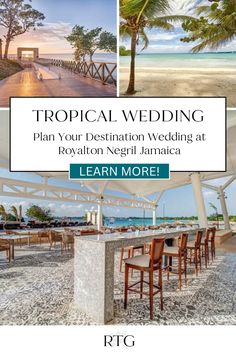 Create a picture-perfect tropical wedding at Royalton Negril Jamaica. This luxury wedding venue is ideal for a romantic beach wedding. Discover the elegance of Jamaica wedding venues and plan your dream wedding today.  Visit Romance Travel Group to start wedding planning today and to find the perfect destination wedding locations.